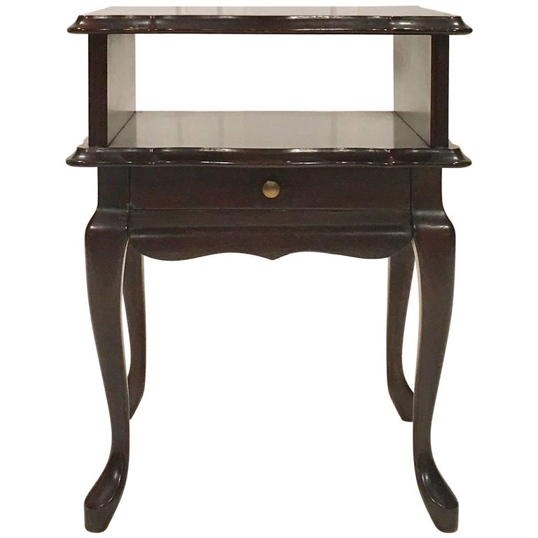 French Antique Wooden Side Table With Small Drawer For At 1stdibs French Antique Wooden Side Table With Small Drawer For