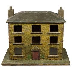 19th Century Large Georgian House Money Box Bank English Naive Folk Art 6