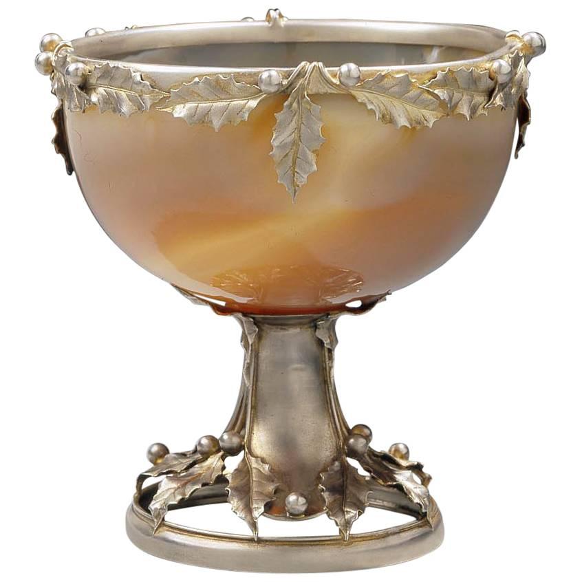 Anonymous, Art Nouveau Cup in Agate For Sale
