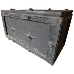 Mid-19th Century Black Painted Magicians Chest
