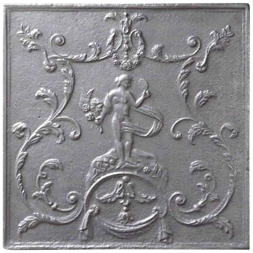 Plaque de cheminée / dosseret en Vénus d'époque Louis XV du XVIIIe siècle en vente