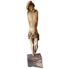 Exceptional 17th Century Carved Wood Corpus Christi