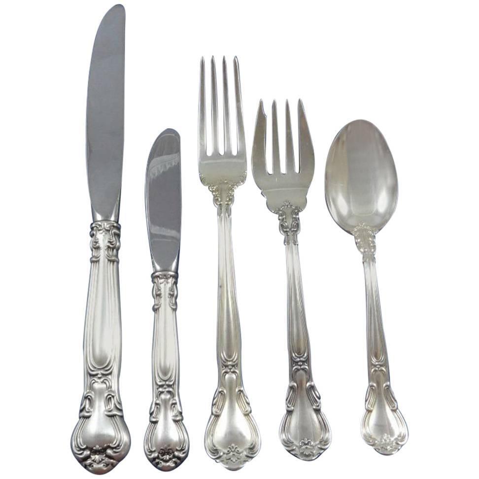 Chantilly by Gorham Sterling Silver Place Size Flatware Set Eight Service 40 Pcs