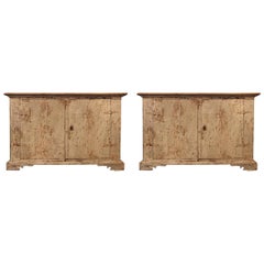 Large Matched Pair of Late 18th Century Italian Side Cabinets 1