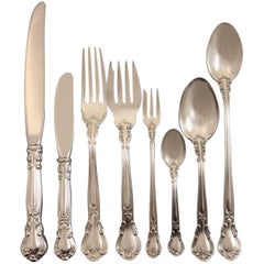 Chantilly by Gorham Sterling Silver Flatware Set Service, 108 Pieces