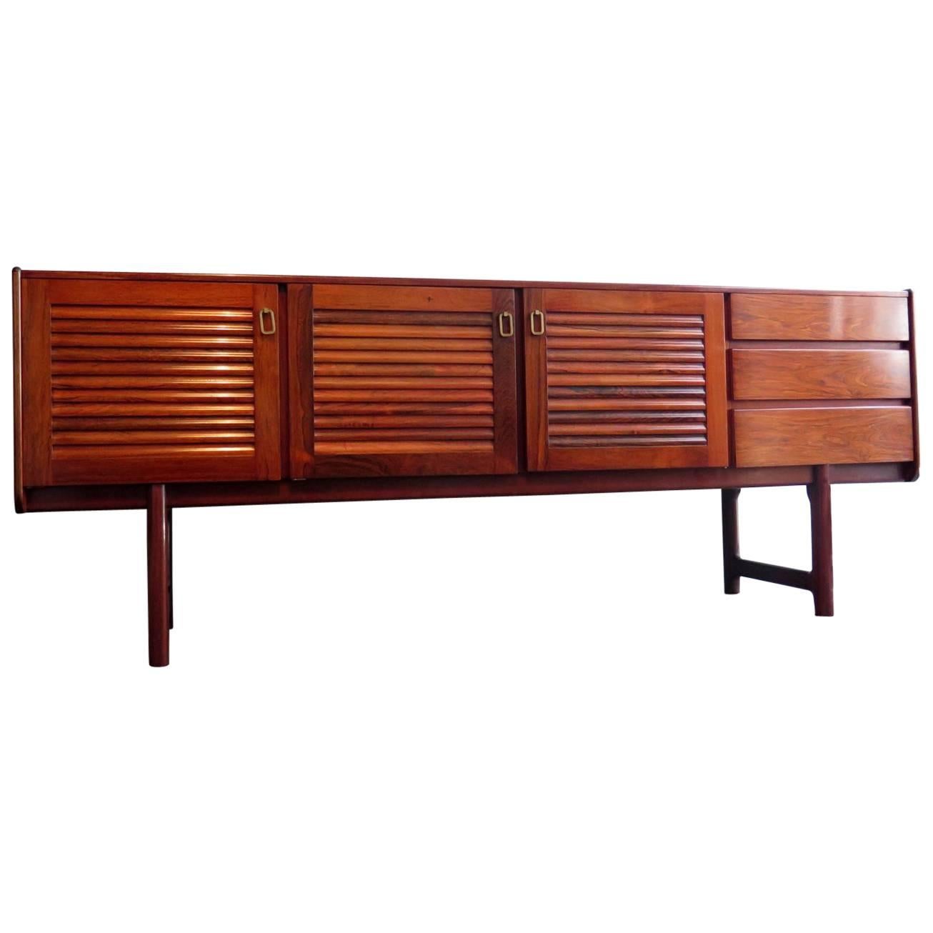 McIntosh Rosewood with Brass Handlers Sideboard