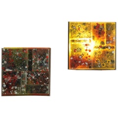 RAAK Thick Colored Glass Wall Lamps