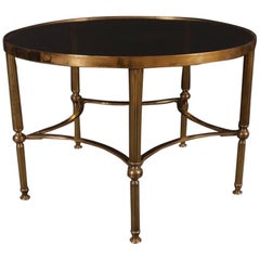 1920s Brass and Glass Lamp Table