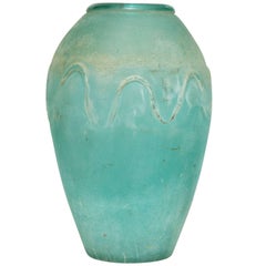 Tall Vintage Seguso Scavo Vase