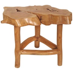 Homemade Tree Slab Table / Stool