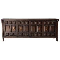 John Widdicomb Dark Walnut Spanish Colonial Style Sideboard