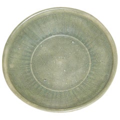 Antique Celadon Plate from Burma, circa 15th-16th Century