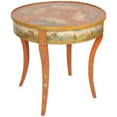 Italian Neoclassical Laca Povera Occasional Table