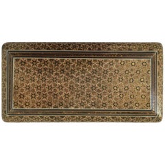 Antique Persian Khatam Micro Mosaic Jewelry Box