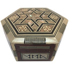 Syrian Mother-of-Pearl Inlaid Octagonal Box 5