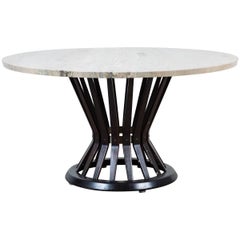 Sheaf of Wheat Marble Coffee Table by Edward Wormly for Dunbar 10