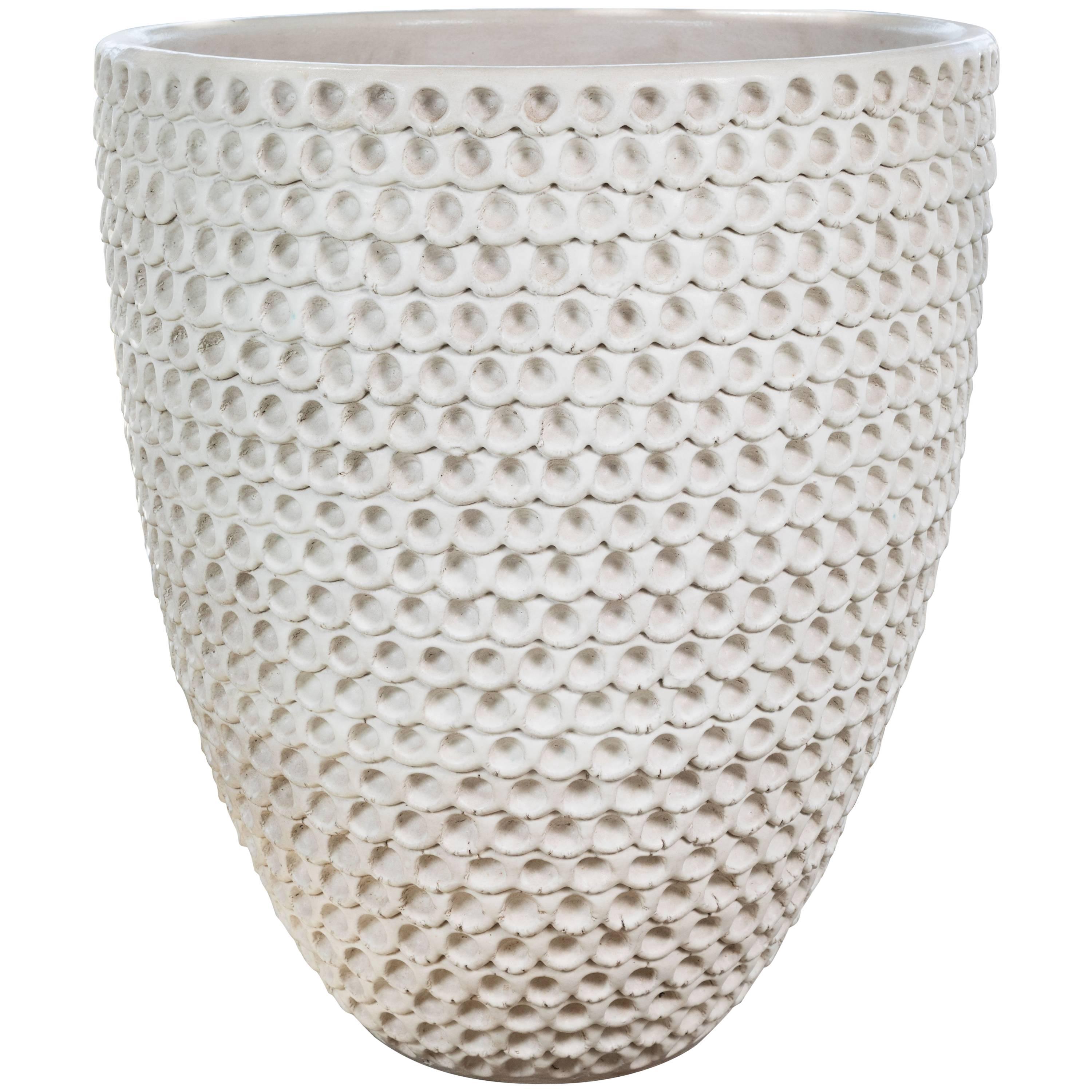 Hand Coiled Thumbprint Pot by Stan Bitters
