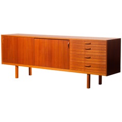 1960s, Sideboard in Teak Veneer by Ulferts