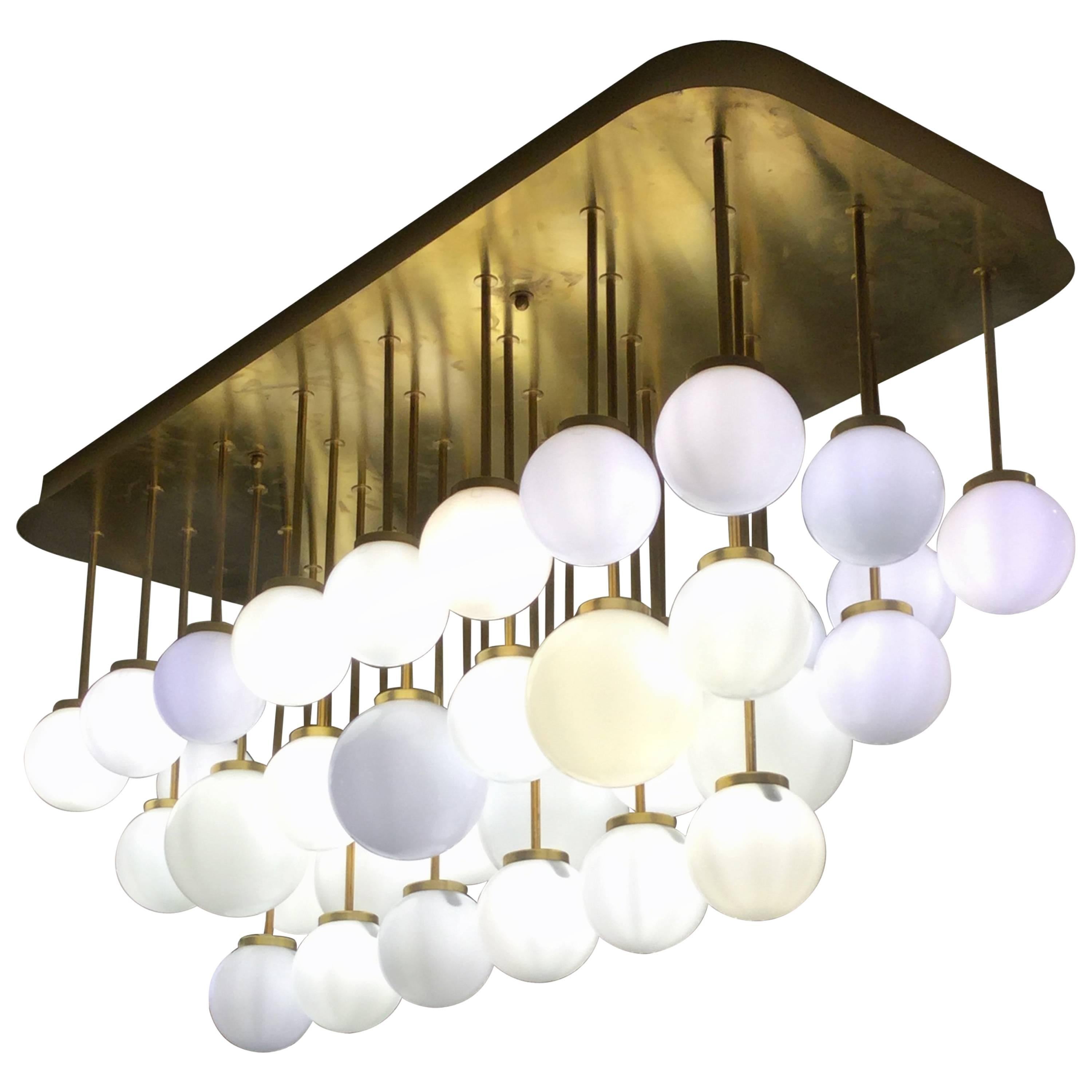 Italian Modernist Sculptural Chandelier