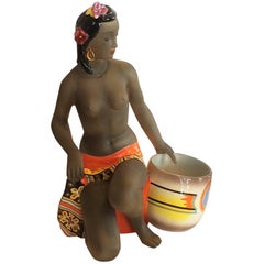 Island Girl Figurine by Lenci Designer C.I.A. Manna