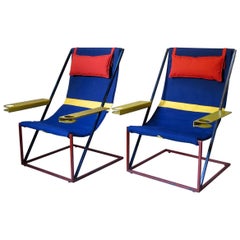 Chaises modernistes Jumbo, France, vers 1950