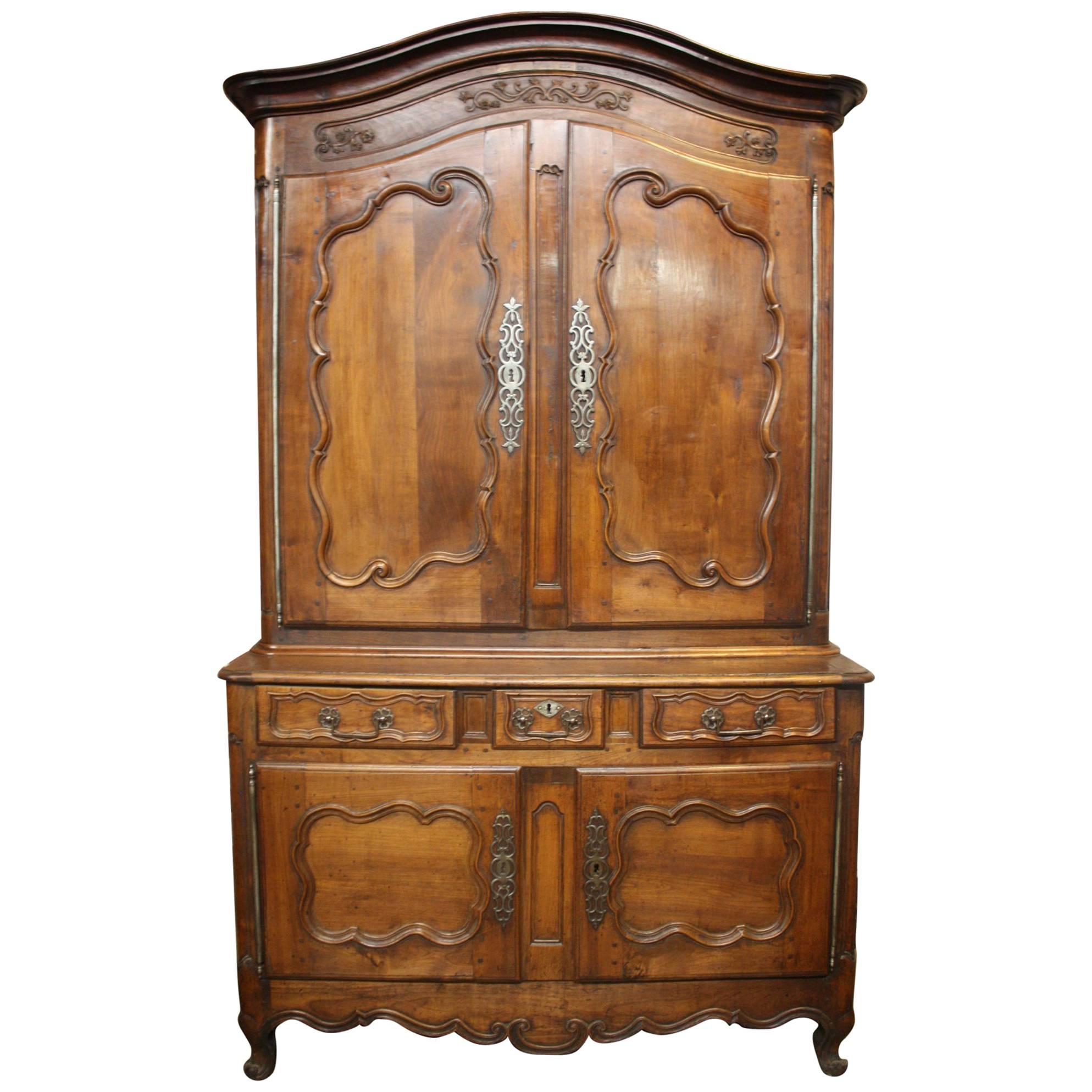 Gorgeous 18th Century French Cabinet Deux-Corps