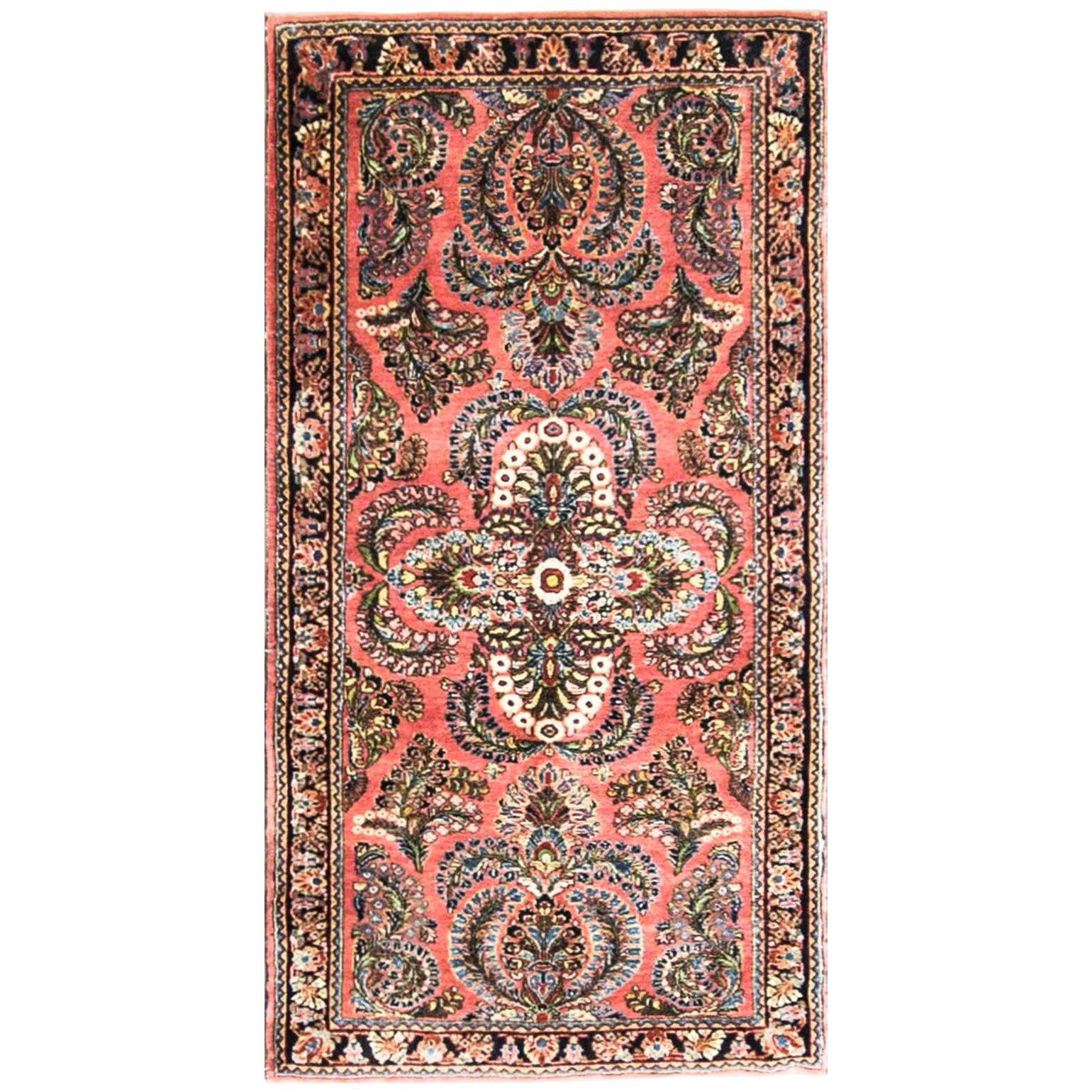 Antique Persian Mohajeran Sarouk Rug For Sale