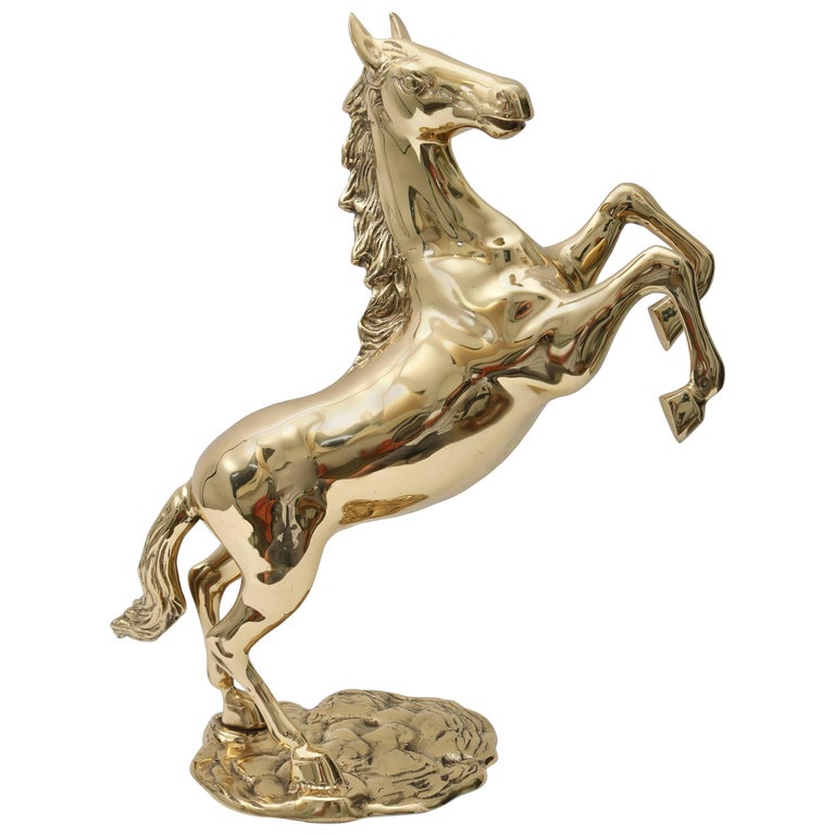 Brass Horse Sculpture at 1stDibs