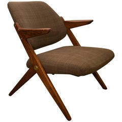 Vintage Bengt Ruda, Lounge Chair from the "Triva" Series for Nk, Stockholm Sweden, 1950s