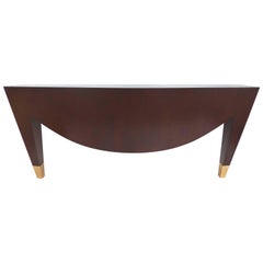 Vintage Donghia Console de Triomphe in Black Limba Wood