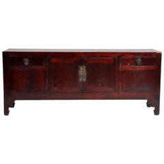 Low Kwang Chest with Two Drawers and Original Patina Low Kwang Chest with Two Drawers and Original Patina
