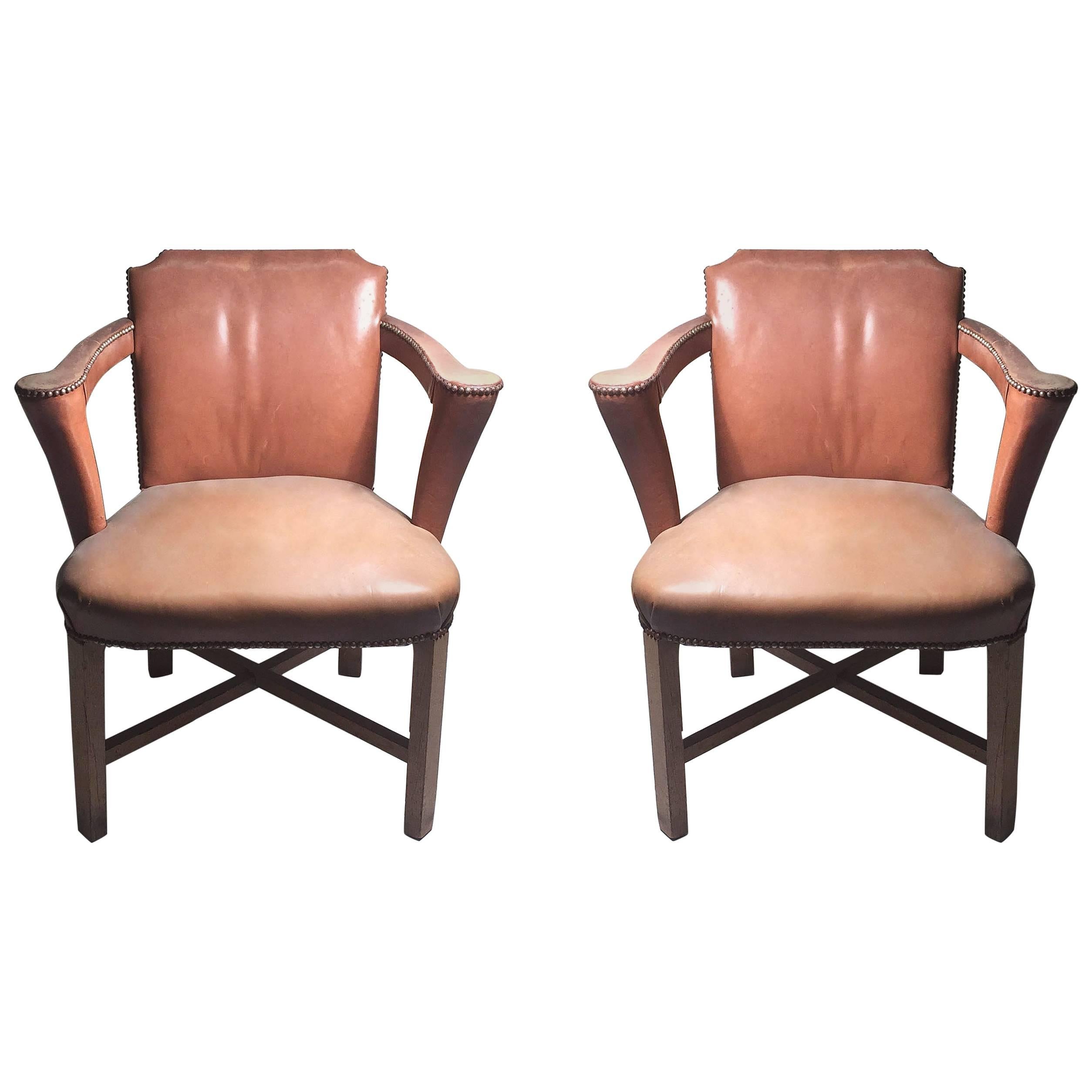 Vintage Syrie Maugham Lounge Occasional Armchairs