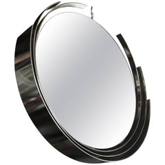 Signed Curtis Jere Brass Mirror Sculpture Art Deco Mid-Century