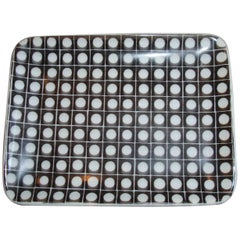 Fornasetti Black and White Polka Dot Pin Tray