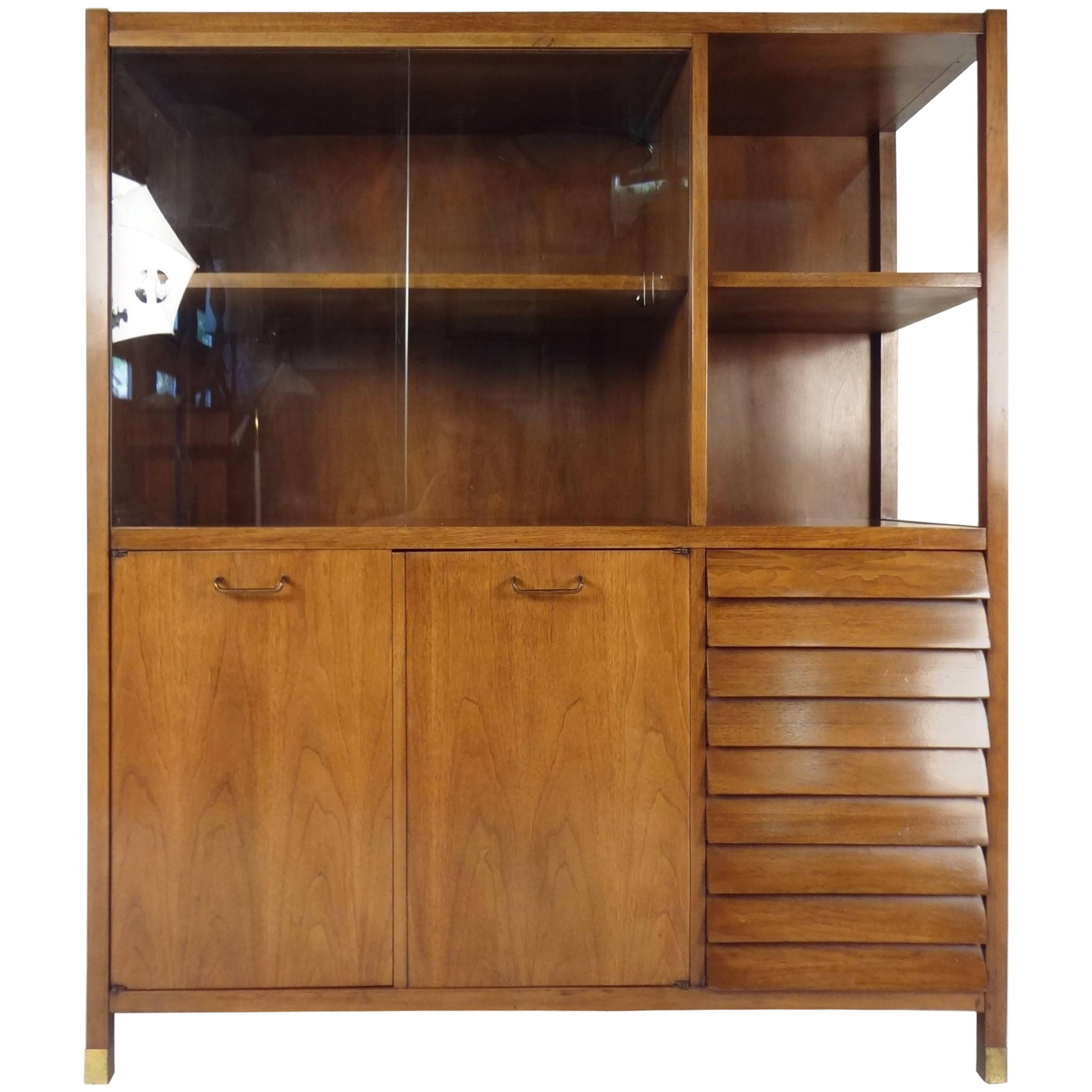 Mid-Century Modern Display Cabinet by American of Martinsville