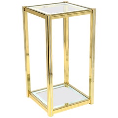 Brass Regency Side Table or Display Table by Belgochrom, 1970s