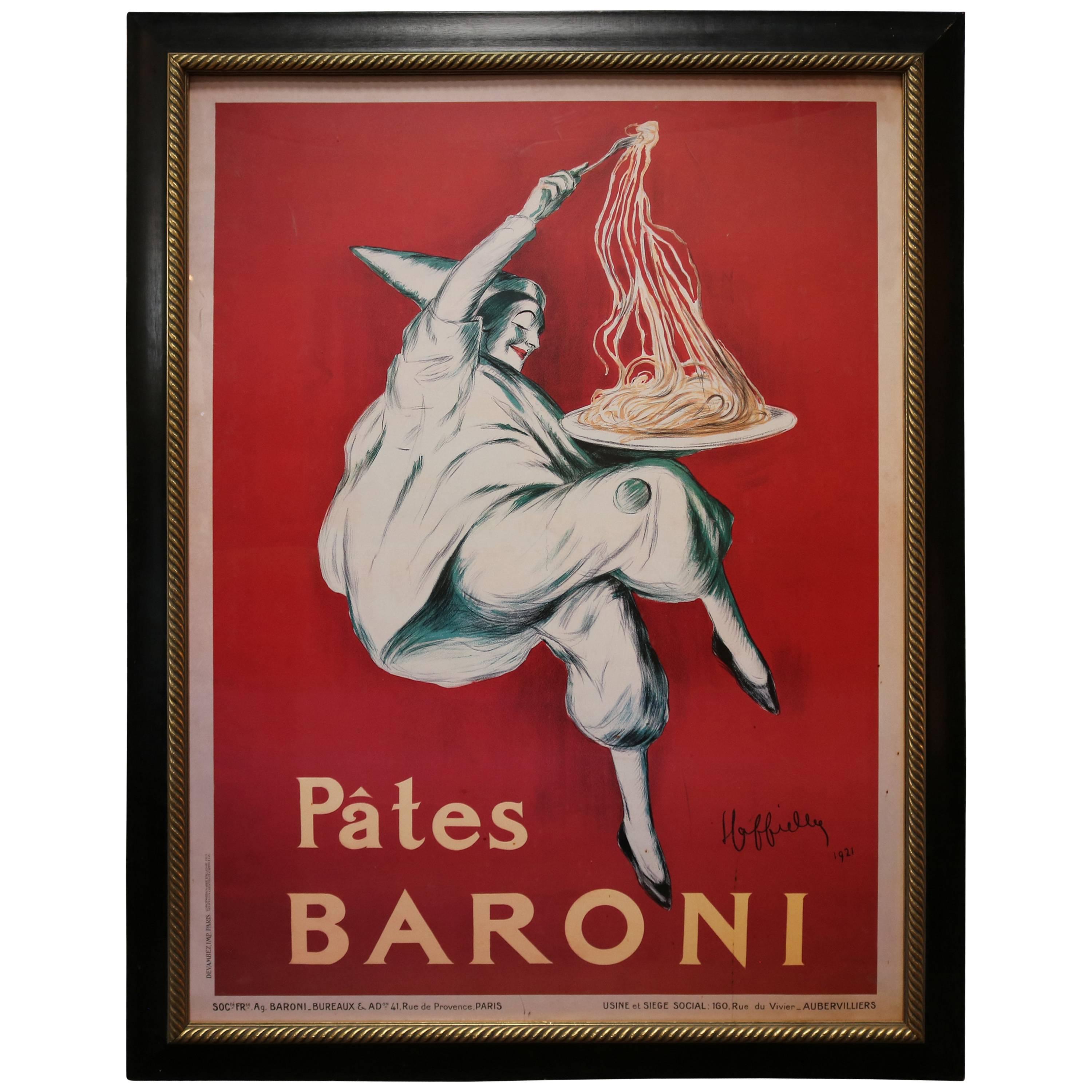 Large-Scale Poster of "Pates Baroni" Ad by Leonetto Cappiello