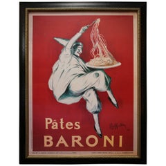 Antique Large-Scale Poster of "Pates Baroni" Ad by Leonetto Cappiello