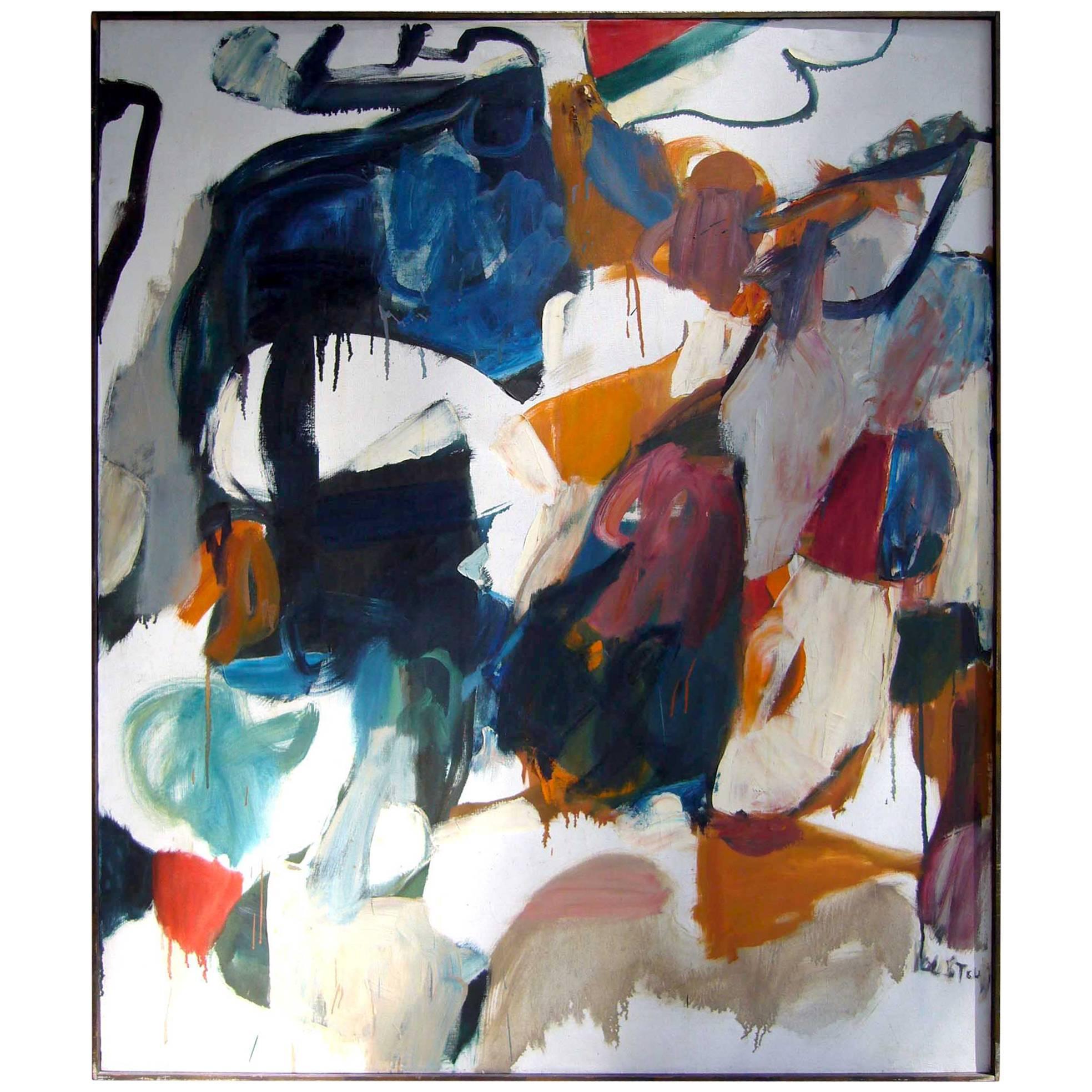 Dorothy Houston Abstract Expressionist Oil on Canvas