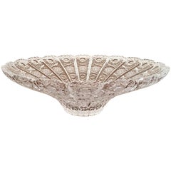 Stunning Bohemin Cut Crystal Centrepiece Bowl