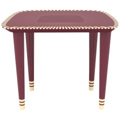 Bijou Burgundy Stool by Matteo Cibic for Scarlet Splendour
