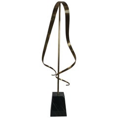 Brass and Marble Kinetic Sculpture by Russell Seacrest 7