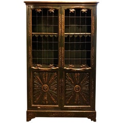 Parish-Hadley Chinoiserie Gilt Lacquered Bookcase in the Style of Robert Jones 3