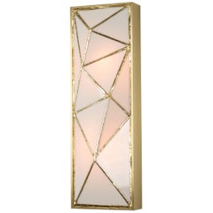 Gem_Gold, Contemporary Wall Sconce in Glass and Brass by Kalin Asenov