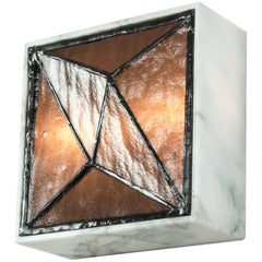 Gem_Stone V.3, Contemporary Wall Sconce in Glass and Marble by Kalin Asenov