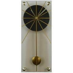 Vintage German Plexiglass Wall Clock, 1960s