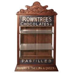 Antique Rountree’s Sweet Shop Display Cabinet