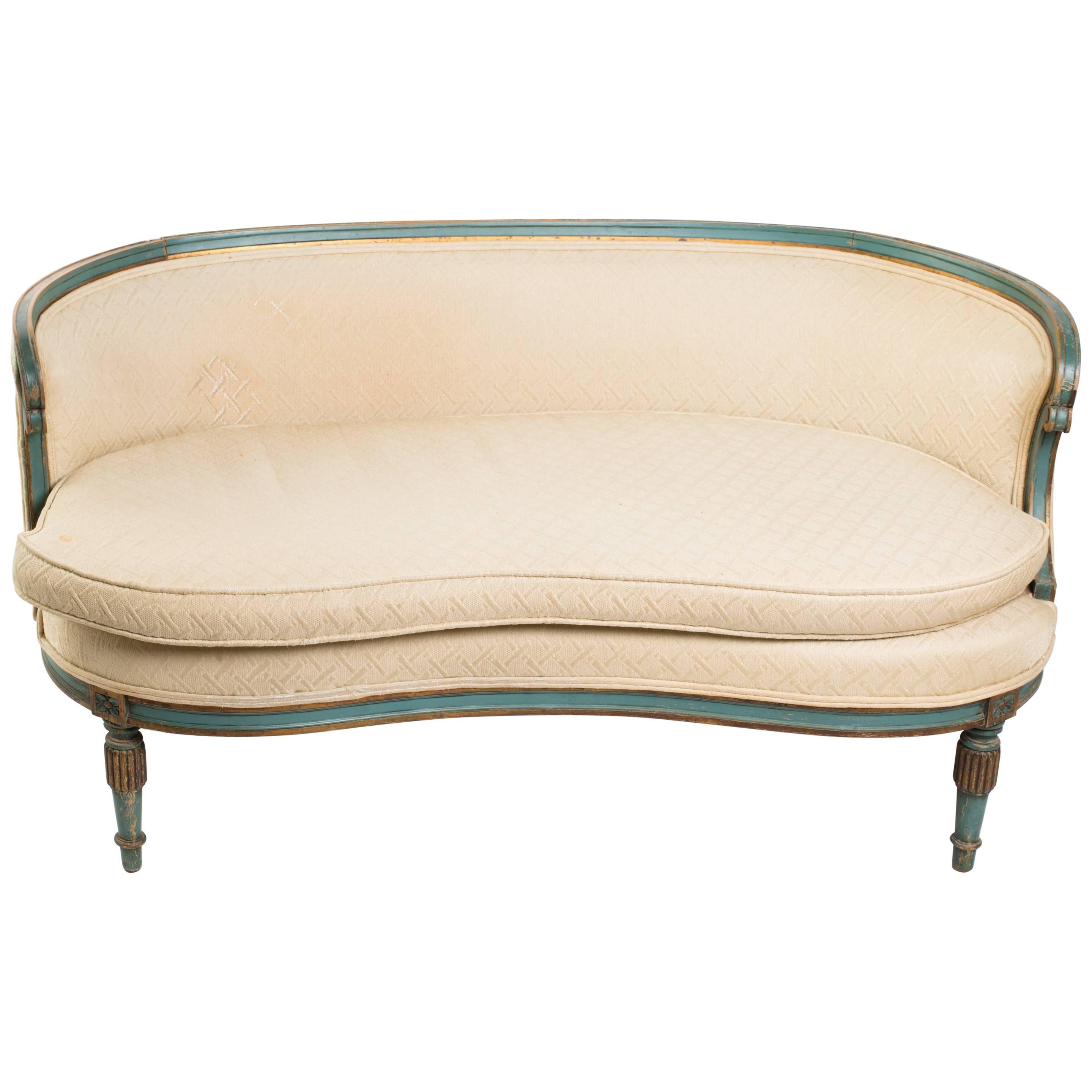 French Regency  Curved Settee