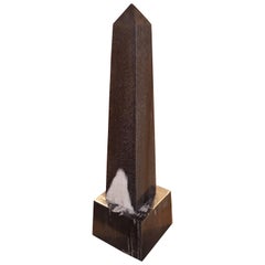 Andrianna Shamaris High Quality Petrified Wood Obelisk