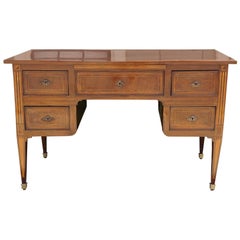 Italian Walnut and Fruitwood Inlayed, Late 18th or Early 19th Century Desk
